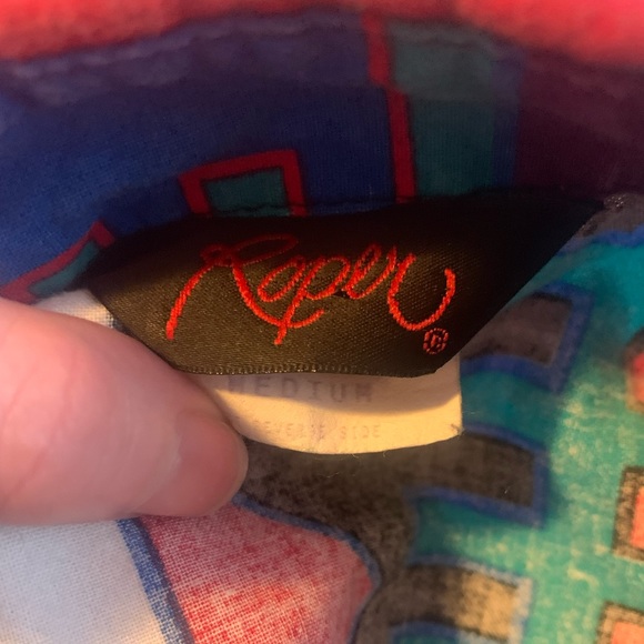 Unique 90s Vintage Roper Button Up Shirt Medium - Picture 11 of 11